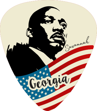 MLK - Savannah, Georgia Souvenir Guitar Picks – Pack of 40