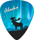 moose and northern lights artwork for gift shops and tourist stores.