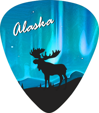 moose and northern lights artwork for gift shops and tourist stores.